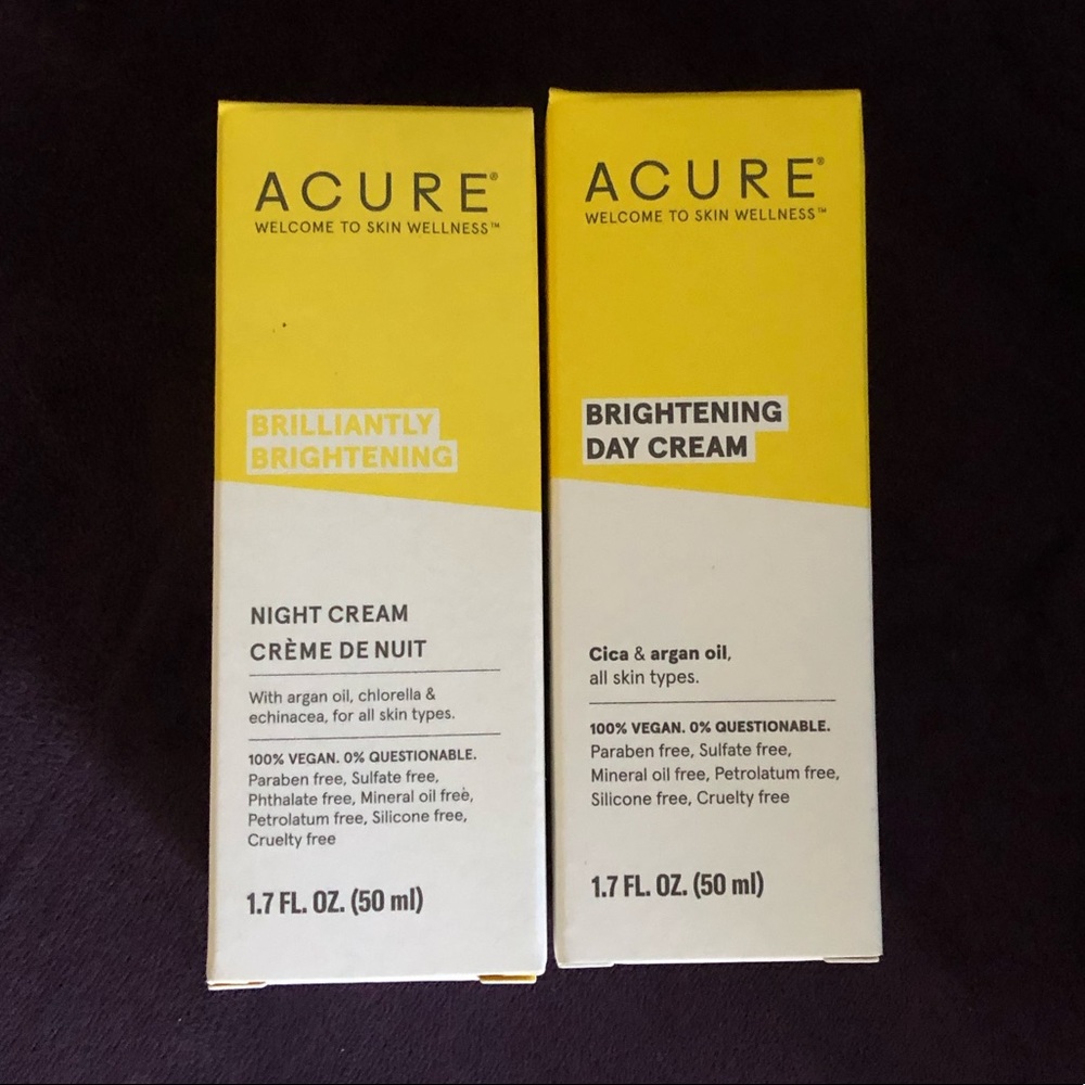 Brand New Sealed Acure Day & Night Cream Set